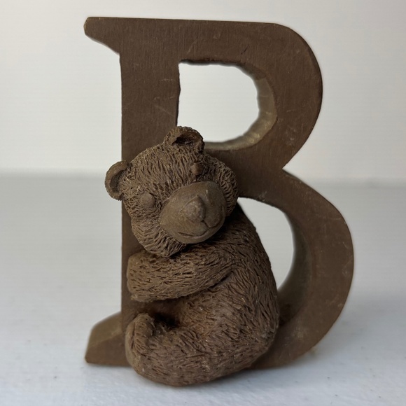 TNT Unfinished ABC Teddy Bear Figurine Set and Teddy Bear Ornament Four Pieces - Picture 7 of 16